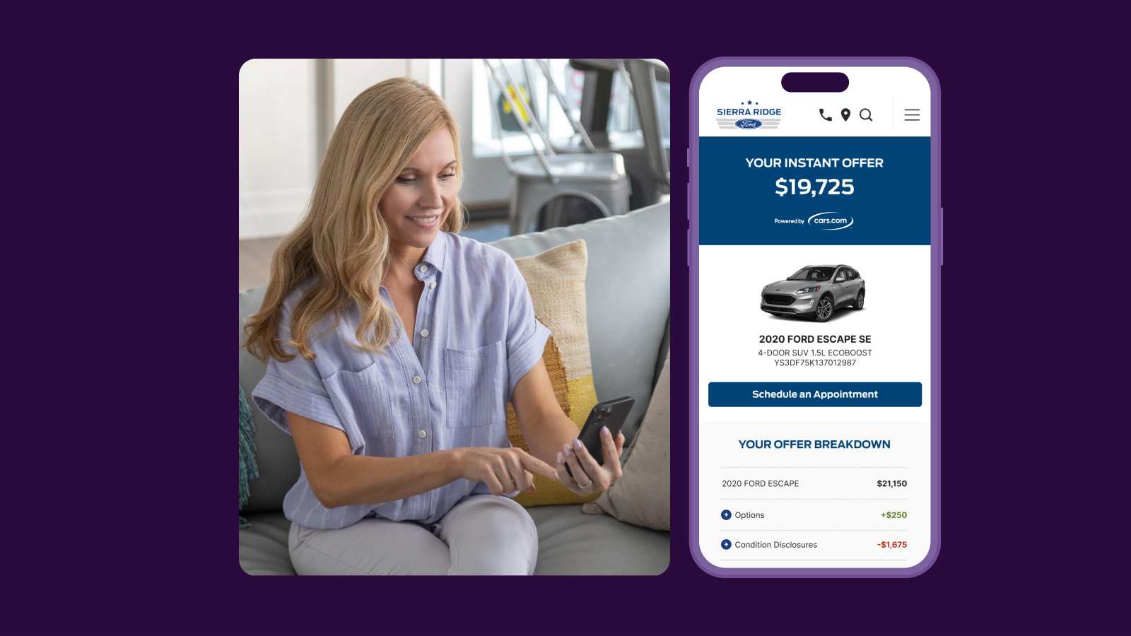 Simplified website trade-in experience increases leads +50%